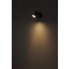 Mason Plafonnier, Spot de plafond, Applique murale, Spot mural Luminaires Globo Lighting Chrome, Noir, 1 lumière