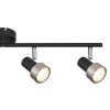 Mason Plafonnier, Spot de plafond, Applique murale, Spot mural Luminaires Globo Lighting Chrome, Noir, 4 lumières