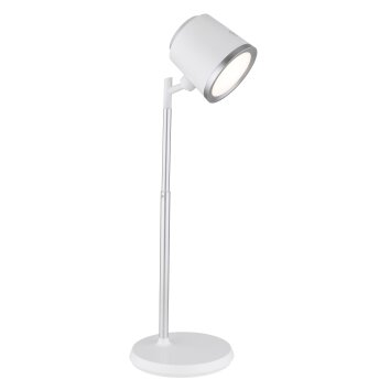 Meeya Lampe à poser Luminaires Globo Lighting LED Blanc, 1 lumière