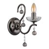 Camila Applique murale Luminaires Globo Lighting Chrome, Noir, 1 lumière