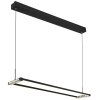 Mariella Suspension Luminaires Globo Lighting LED Noir, 1 lumière, Télécommandes