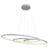 Spira Suspension Luminaires Globo Lighting LED Chrome, Argenté, 1 lumière