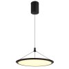 Suna Suspension Luminaires Globo Lighting LED Noir, 1 lumière