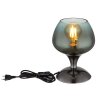 Maxy Lampe à poser Luminaires Globo Lighting Chrome, Noir, 1 lumière