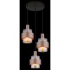 Milley Suspension Luminaires Globo Lighting Noir, 3 lumières