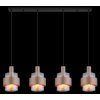 Milley Suspension Luminaires Globo Lighting Noir, 4 lumières