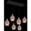 Milley Suspension Luminaires Globo Lighting Noir, 6 lumières