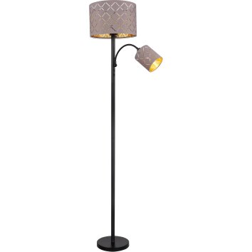 Sunna Lampadaire Luminaires Globo Lighting Noir, 1 lumière