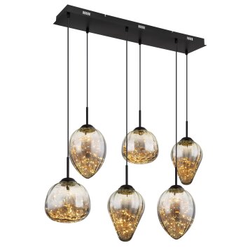 Firefly Suspension Luminaires Globo Lighting LED Noir, 1 lumière