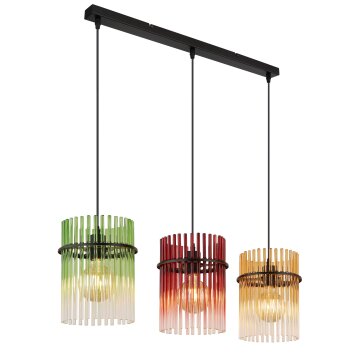 Gorley Suspension Luminaires Globo Lighting Noir, 3 lumières