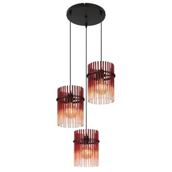 Gorley Suspension Luminaires Globo Lighting Noir, 3 lumières