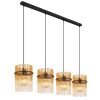 Gorley Suspension Luminaires Globo Lighting Noir, 4 lumières