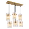 Gorley Suspension Luminaires Globo Lighting Or, 6 lumières