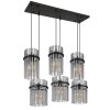 Gorley Suspension Luminaires Globo Lighting Noir, 6 lumières