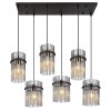 Gorley Suspension Luminaires Globo Lighting Noir, 6 lumières