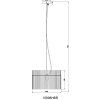 Gorley Suspension Luminaires Globo Lighting Noir, 1 lumière