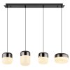 Cristallica Suspension Luminaires Globo Lighting LED Anthracite, 1 lumière