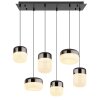 Cristallica Suspension Luminaires Globo Lighting LED Anthracite, 1 lumière