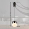 Cristallica Suspension Luminaires Globo Lighting LED Anthracite, 1 lumière