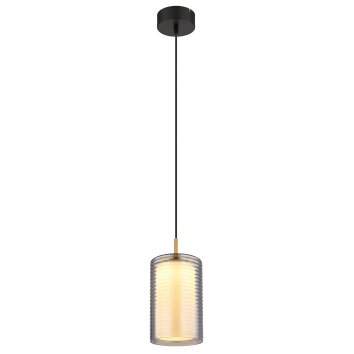 Lampigna Suspension Luminaires Globo Lighting LED Laiton, Noir, 1 lumière