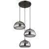 Jella Suspension Luminaires Globo Lighting Noir, 3 lumières