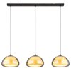 Jella Suspension Luminaires Globo Lighting Noir, 3 lumières