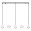 Aida Suspension Luminaires Globo Lighting LED Chrome, 1 lumière