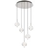 Aida Suspension Luminaires Globo Lighting LED Chrome, 1 lumière