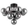 Grappy Plafonnier Luminaires Globo Lighting Noir, 13 lumières