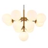 Grappy Suspension Luminaires Globo Lighting Or, 13 lumières