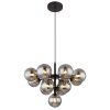 Grappy Suspension Luminaires Globo Lighting Noir, 13 lumières