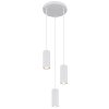 James Suspension Luminaires Globo Lighting Blanc, 3 lumières