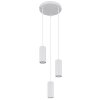 James Suspension Luminaires Globo Lighting Blanc, 3 lumières