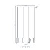 James Suspension Luminaires Globo Lighting Blanc, 4 lumières