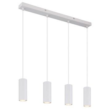 James Suspension Luminaires Globo Lighting Blanc, 4 lumières