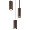 James Suspension Luminaires Globo Lighting Bronze, 3 lumières