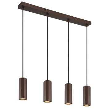 James Suspension Luminaires Globo Lighting Bronze, 4 lumières