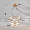 Blondie Suspension Luminaires Globo Lighting LED Or, 1 lumière, Télécommandes