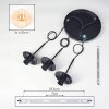 Gastor Suspension, Boule lumineuse Ambre, Clair, 3 lumières