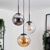 Gastor Suspension, Boule lumineuse Ambre, Clair, Fumé, 3 lumières