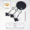 Gastor Suspension, Boule lumineuse Ambre, Clair, 3 lumières