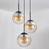 Gastor Suspension, Boule lumineuse Ambre, Clair, 3 lumières