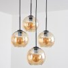 Koyoto Suspension, Boule lumineuse Ambre, 4 lumières