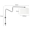 Linstrøm Applique murale Luminaires Steinhauer Noir, 1 lumière