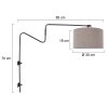 Linstrøm Applique murale Luminaires Steinhauer Noir, 1 lumière