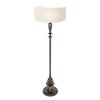 Bois Lampadaire Luminaires Steinhauer Noir, 1 lumière