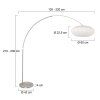 Light Lampadaire Luminaires Steinhauer Acier brossé, 1 lumière