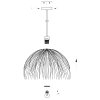 Grass Suspension Luminaires Steinhauer Noir, 1 lumière