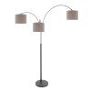 Light Lampadaire Luminaires Steinhauer Noir, 3 lumières