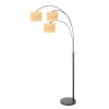 Light Lampadaire Luminaires Steinhauer Noir, 3 lumières